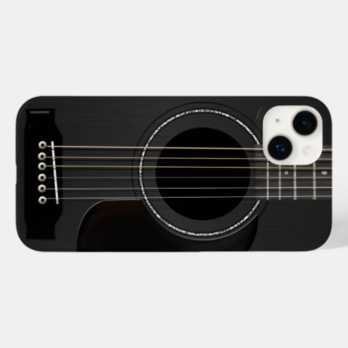 Acoustic Guitar Black Case_Mate iPhone 14 Plus Case