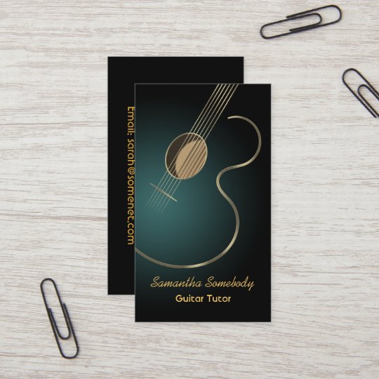 Acoustic Guitar Business Card