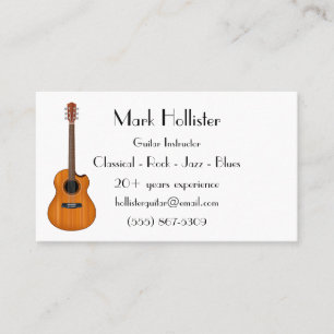 Acoustic Guitar Business Card