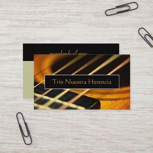 Customizable Acoustic Guitar Business Card Templates