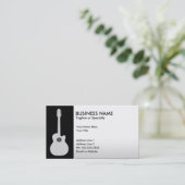 acoustic guitar business card (Standing Front)