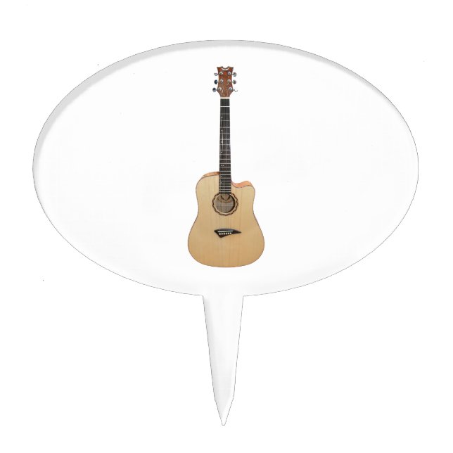 Acoustic Guitar Cake Topper (Front)
