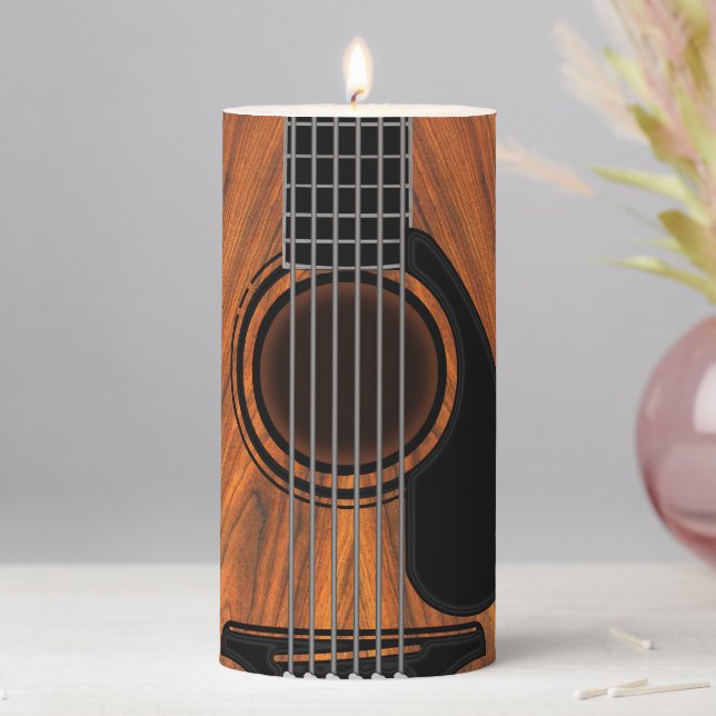 Acoustic Guitar Candles Decoration (In Situ)