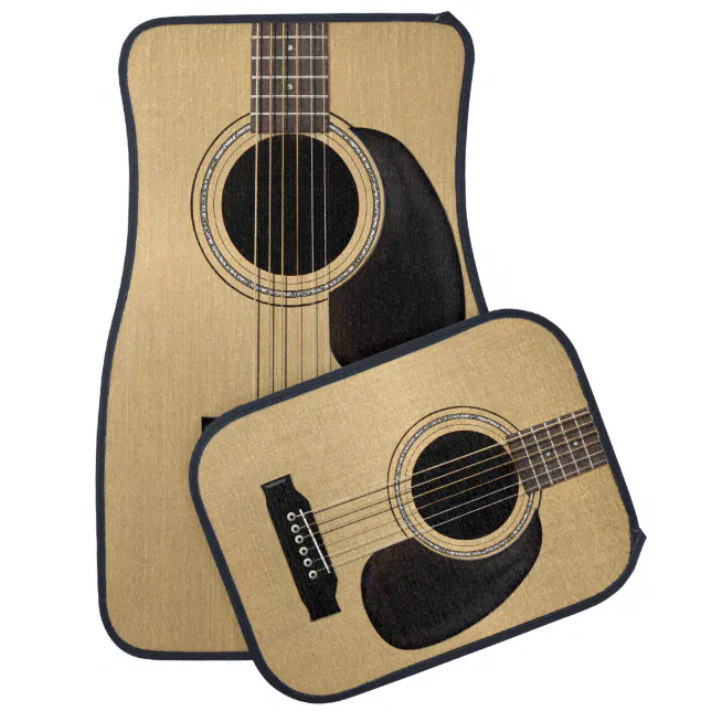 Acoustic Guitar Car Mat Zazzle
