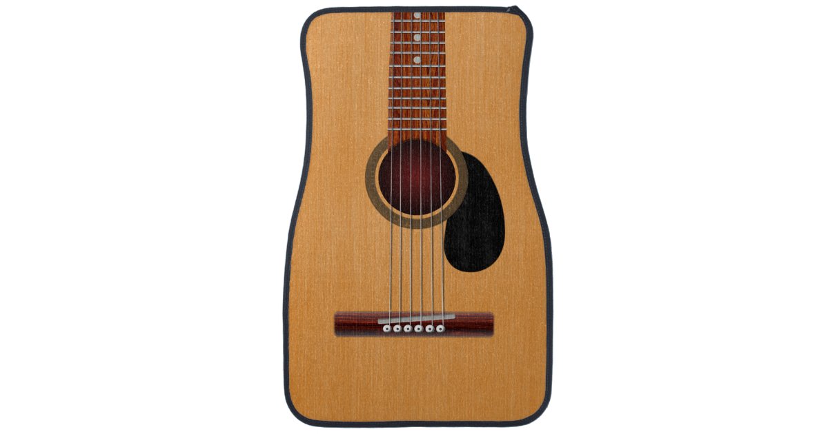 Acoustic Guitar Car Mat Zazzle