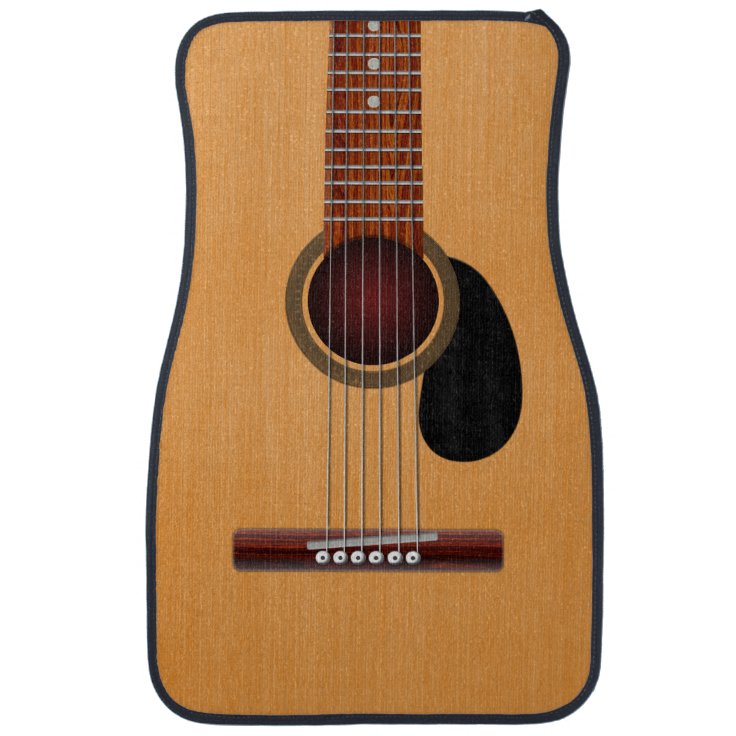 Acoustic Guitar Car Mat Zazzle