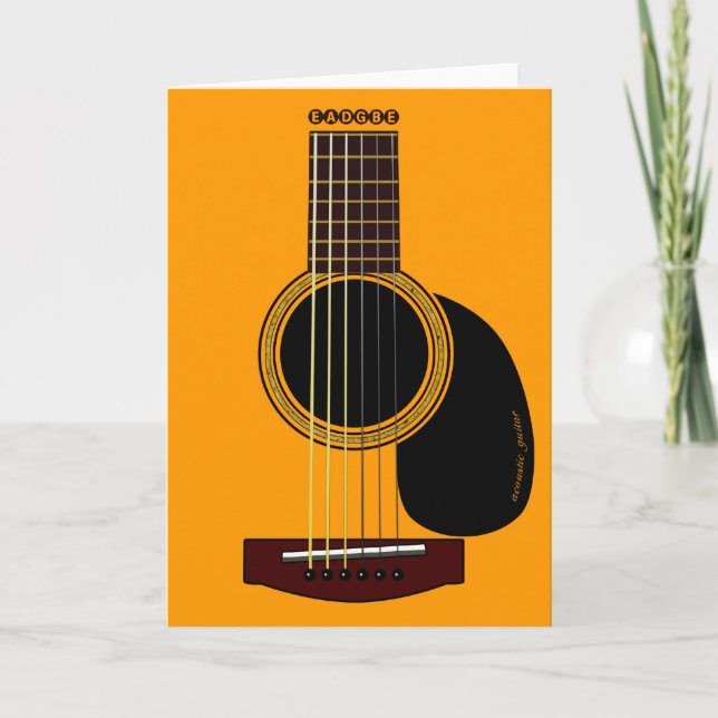 acoustic guitar card (Front)