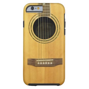 Acoustic Guitar Tough Iphone 6 Case by LeftBrainDesigns at Zazzle