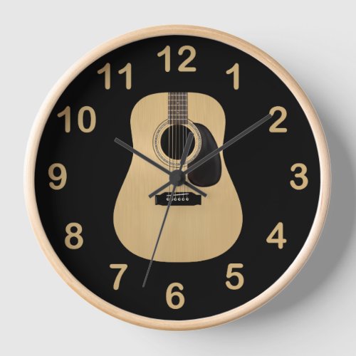 Acoustic Guitar Clock