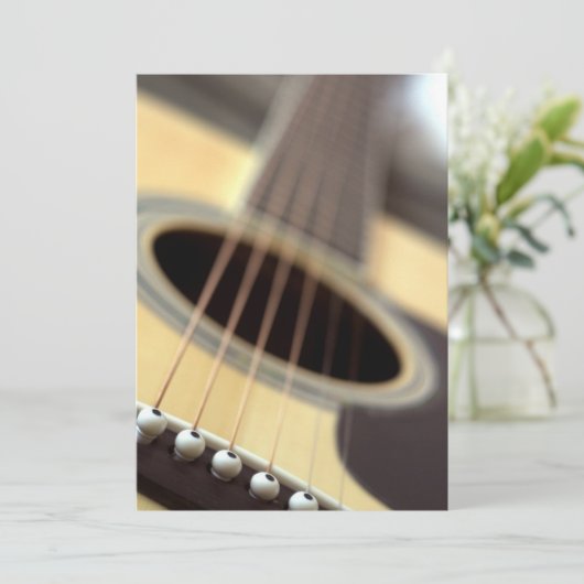 Acoustic guitar closeup photo (Standing Front)