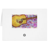 Acoustic Guitar Colours Cards (Back Horizontal)