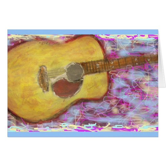 Acoustic Guitar Colours Cards (Front Horizontal)
