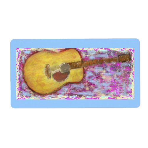 Acoustic Guitar Colours Label