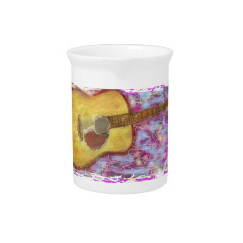 Acoustic Guitar Colours Pitcher