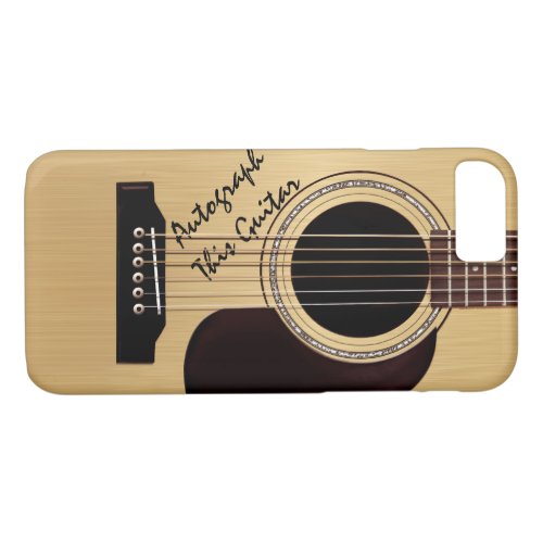 Acoustic Guitar Custom Autograph iPhone 87 Case