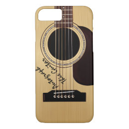 Acoustic Guitar Custom Autograph iPhone 8/7 Case
