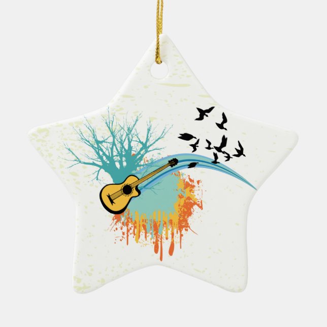 Acoustic guitar custom ornaments (Front)