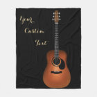 Acoustic Guitar Customizable Text