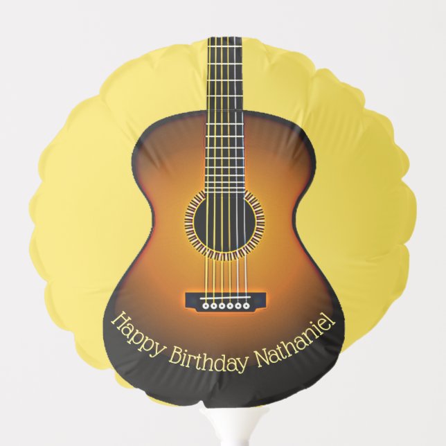 Acoustic Guitar Design Balloon (Front)