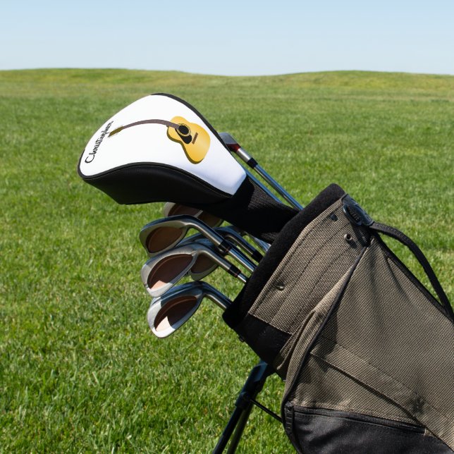 Acoustic Guitar Design Golf Head Cover (In Situ)