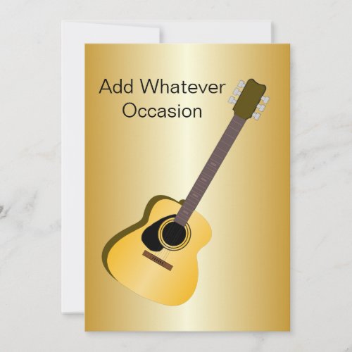 Acoustic Guitar Design Invitation