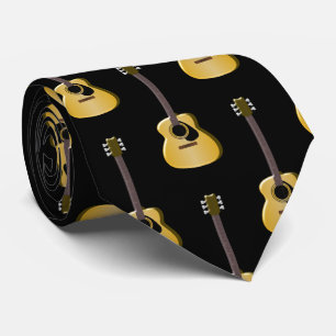 Acoustic Guitar Design Neck Tie