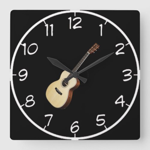 Acoustic Guitar design wall clocks