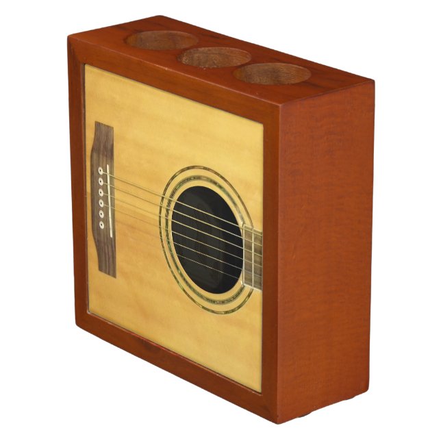 Acoustic Guitar Desk Organizer (Angled)