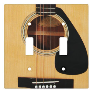 Acoustic Guitar Double Lightswitch Cover