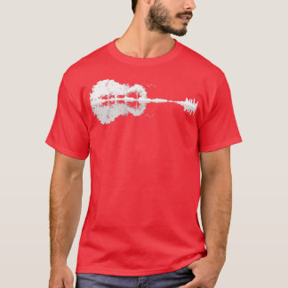 Acoustic guitar forest nature reflection mirror T-Shirt