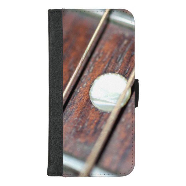 Acoustic Guitar Fret iPhone Wallet Case (Front)