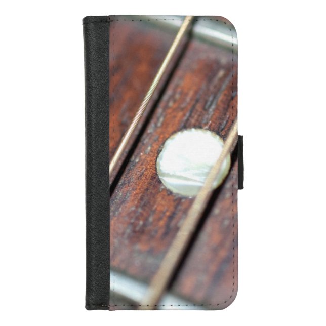 Acoustic Guitar Fret iPhone Wallet Case (Front)