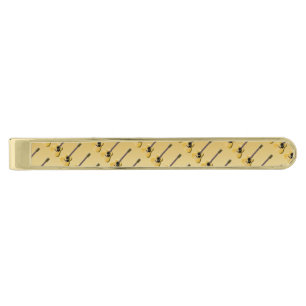 Acoustic Guitar Gold Coloured Finish Tie Bar