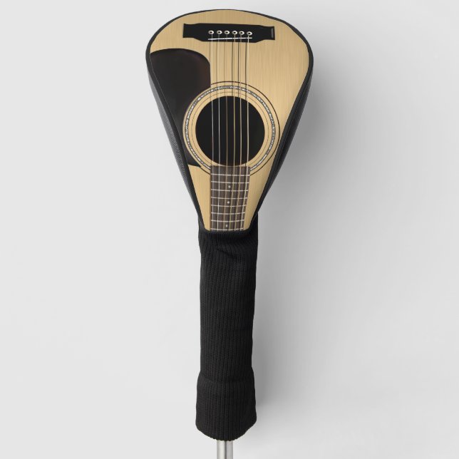 Acoustic Guitar Golf Head Cover (Front)