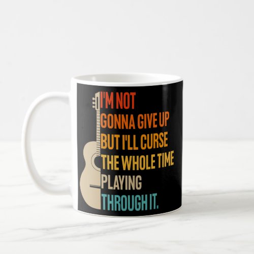 Acoustic Guitar Graphic Funny Music Concert Coffee Mug