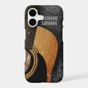 Acoustic Guitar Grey Grunge Custom iPhone 7 case