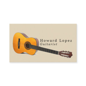 Acoustic Guitar, Guitarist, Professional Musician Business Card