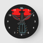 acoustic guitar head on red.png round clock