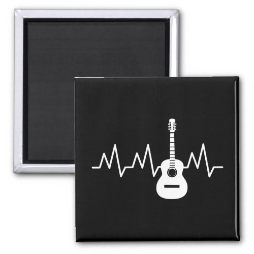 Acoustic Guitar Heart Beat Magnet