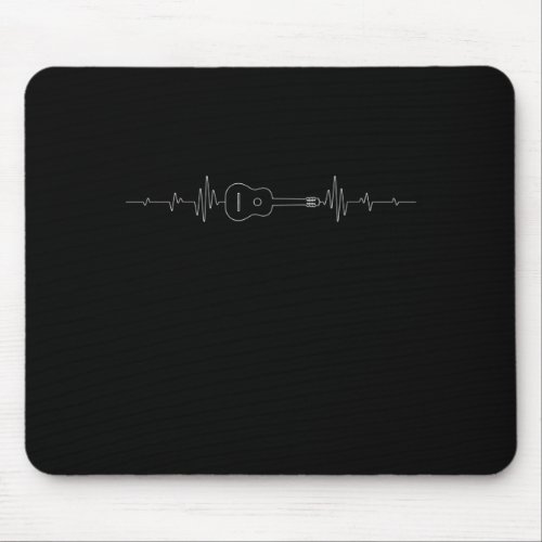 Acoustic Guitar Heartbeat Band Music Musician Mouse Pad