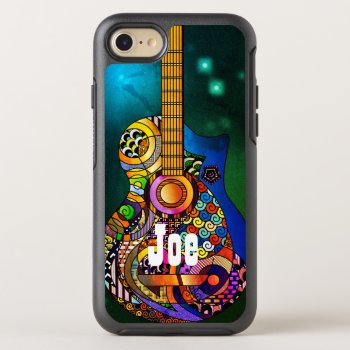 Acoustic Guitar Hippie Otterbox Apple Iphone by iambandc_art at Zazzle