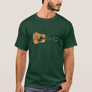 Acoustic Guitar horizontal (distressed) T-Shirt