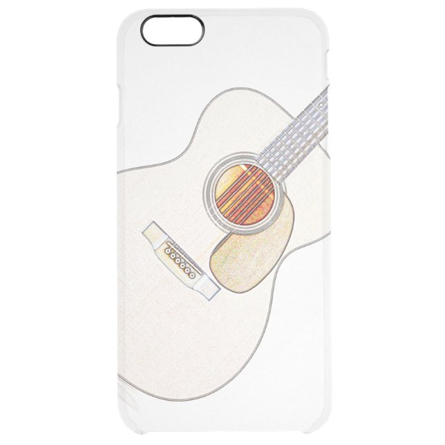 Acoustic Guitar iPhone Case (Back)