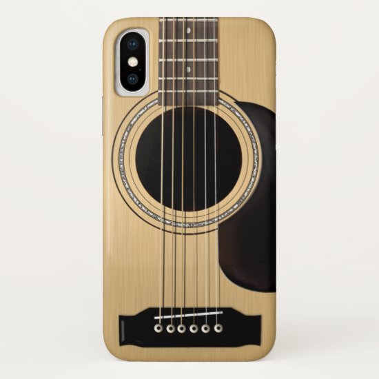 Acoustic Guitar iPhone X Case