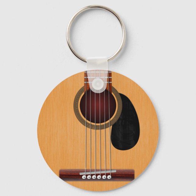Acoustic Guitar Keychain (Front)
