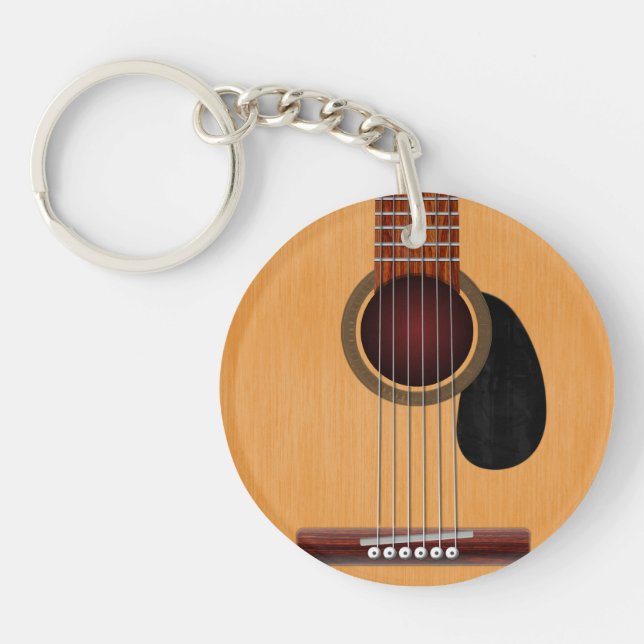 Acoustic Guitar Keychain (Front)