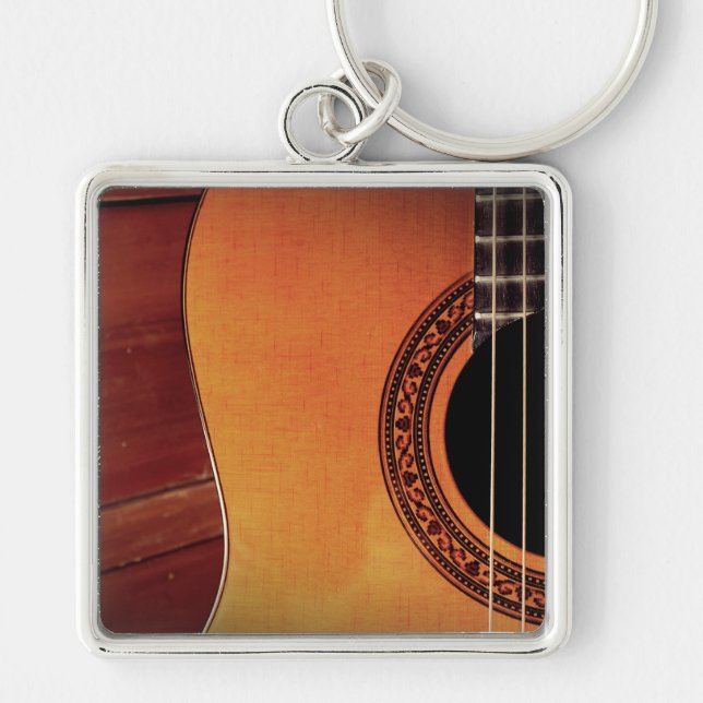 Acoustic Guitar Keychain (Front)