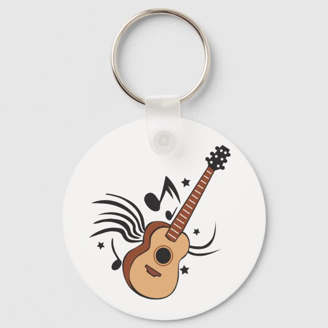 Acoustic Guitar Keychain (Front)