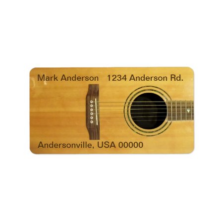 Acoustic Guitar Label