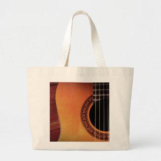 Acoustic Guitar Large Tote Bag